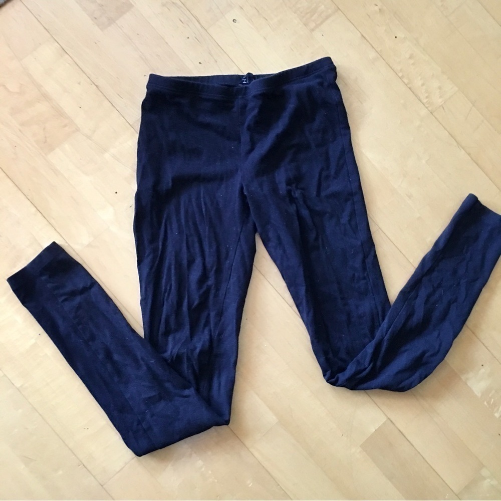 HUE Black Cotton Leggings Size XS